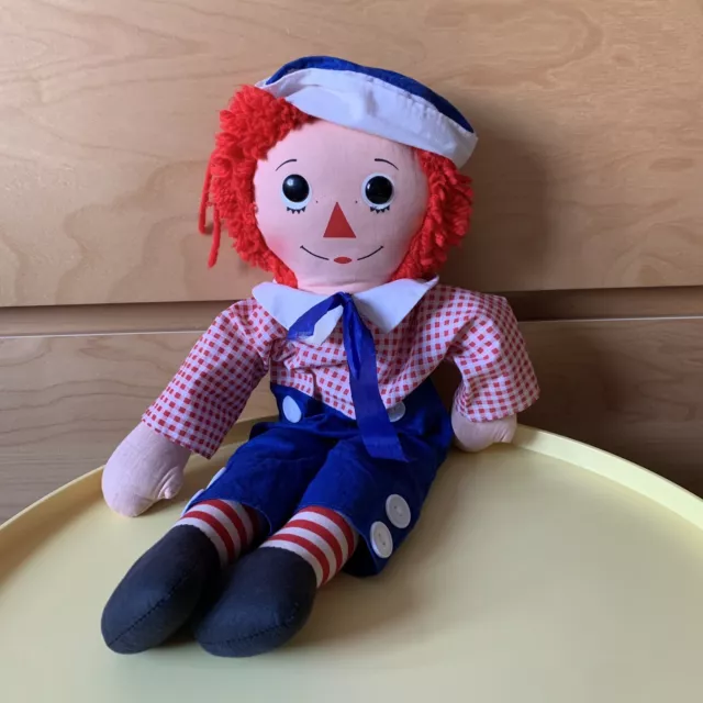 Raggedy Ann Andy Doll Puppe Vintage Knickerbocker Kuscheltier Annabelle 40cm