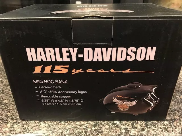 Harley-Davidson® 115th anniversary Mini Hog Bank