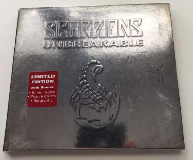 Unbreakable by Scorpions *LIMITED EDITION* EXTREMELY RARE Brand New Still Sealed