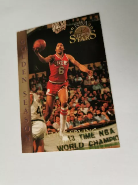 JULIUS ERVING 1996 Topps Stars Golden Season #65 PHILADELPHIA 76ers