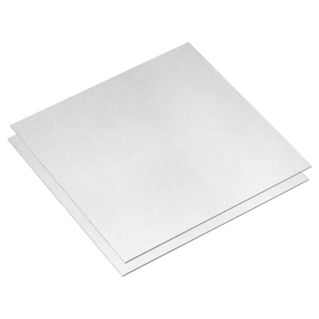 2Pcs 305mm x 305mm x 0.5mm Rectangle 5052 Aluminum Sheet Flat Metal Plate Stock