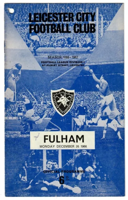 Leicester City v Fulham - 1966-67 First Division - Football Programme