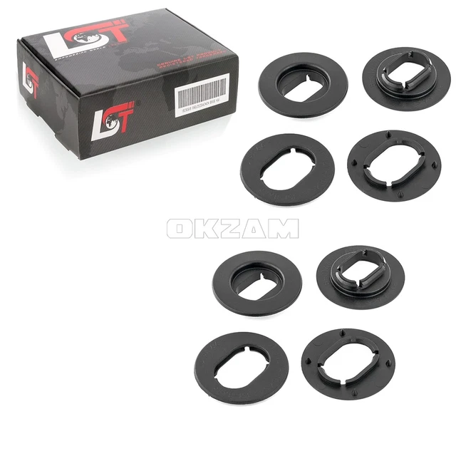 4er Kit Alfombrillas Alfombra Clips de Fijación Soporte Oval para VW Jetta Lupo