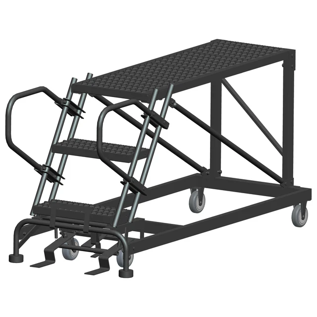 Ballymore Rolling Work Platform Overall Height 30 in Steps 3 Cap 800 lb