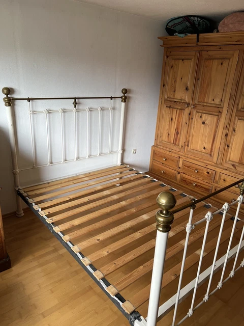 Englisches Eisenbett Victorian Restauriert, king size 150cm breit