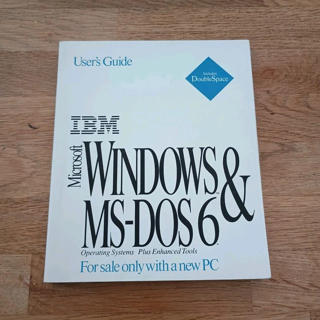 USER'S GUIDE IBM Microsoft Windows & MS-DOS 6 ( PAPERBACK 1993 ) £21.52 ...