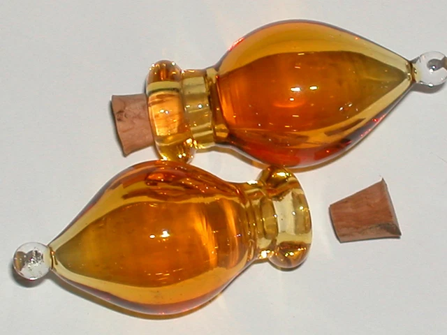 1pc Véritable Murano Bulle Larme Goutte Couleur Verre Huile Essentielle Parfum