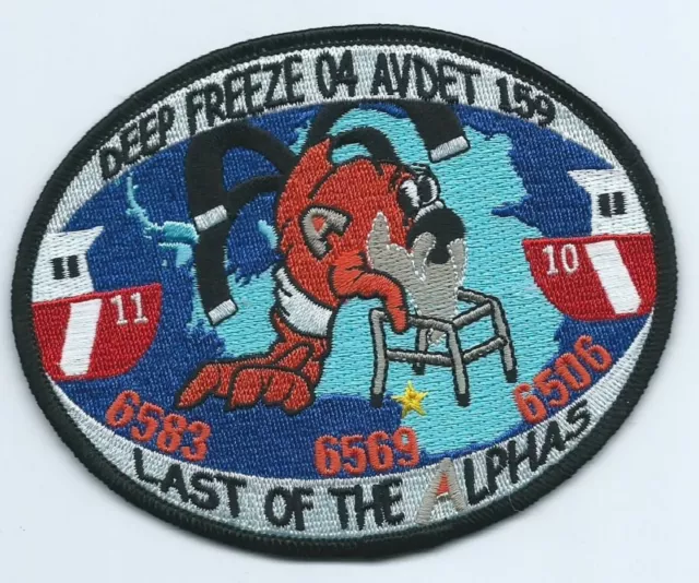 USCG United States Coast Guard Patch Deep freeze 04 Avdet 159 3-5/8X4-1/2 3