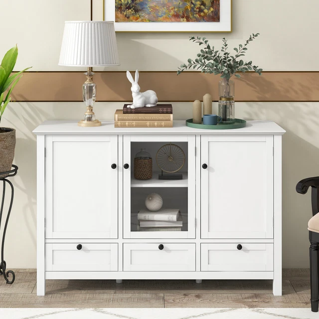 Modern Kitchen Sideboard Buffet Storage Cabinet Console Table for Living Room US