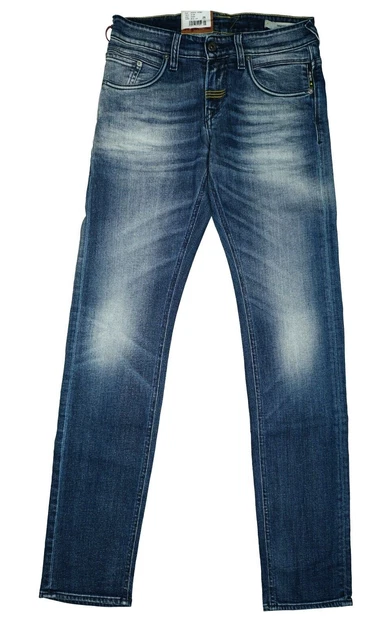 Jeans Meltin Pot Morgan Droit Bleu Délavé - Taille W29 L34 - Neuf Avec étiquettes Mais Taché
