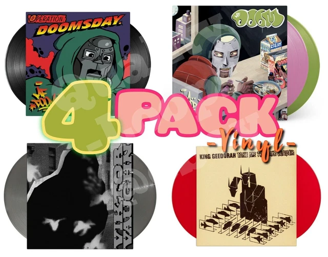 MF Doom Vinyl Bundle 4 Albums MM Food, King Geedorah, Viktor Vaughn