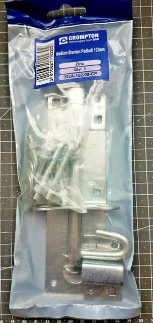 Brenton Padbolt 152mm/6'' - Slide Bolt - Gate Shed Security Door Lock