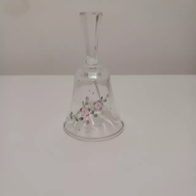 Jolie Cloche en Verre Décor Fleurs 2