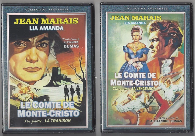 DVD - LE COMTE DE MONTE-CRISTO 1ère ET 2de PARTIE (JEAN MARAIS) 2 DVD