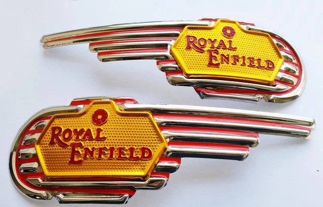 Royal Enfield Sticker Logo Badge Emblem Monogram Set – OEM Replacement Decals