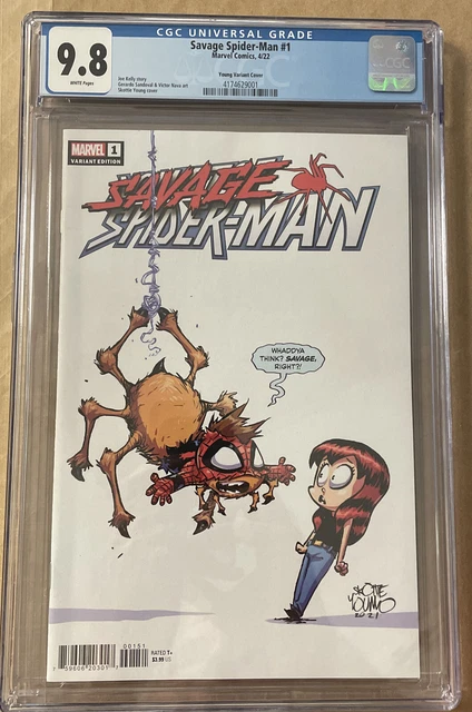 Savage Spider-Man #1 Cgc 9.8 Skottie Young Variant