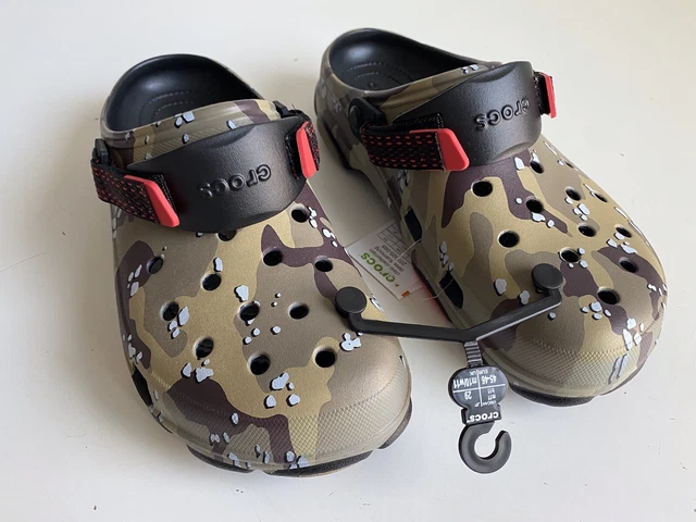 Crocs Classic All Terrain Desert Camo Clog Black Brown 207305-088 Men’s Sz 11