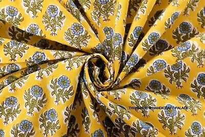 CRAFT 2.3m Imprimé Floral Indien Coton Vinaigrette Matériel Couture Craft Marron Tissu 