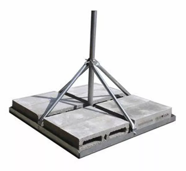 ROHN FRM238 Non-Penetrating Roof Mount with 2.38" OD x 0.154" Wall x 30" Mast