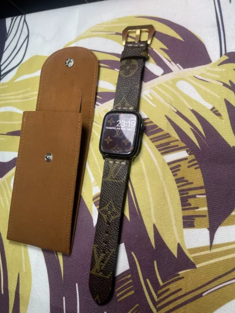 TODEX Leather Strap LV Watch Strap for i watch 4/3/2/5 Series 6