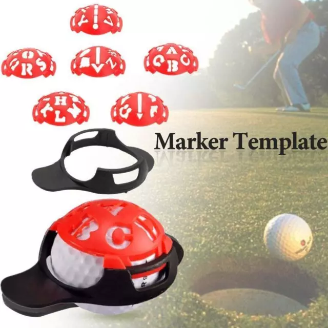 Mark Golf Ball Stencil Monogrammer Marker Template R5O3 Hot Drawing Line Z1Z4