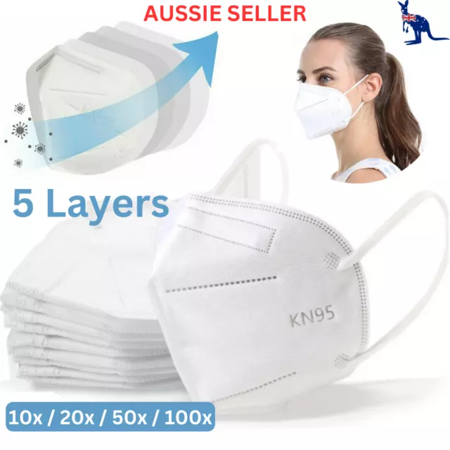 Disposable Mask KN95 Particulate Respirator Face Masks 5 Layers