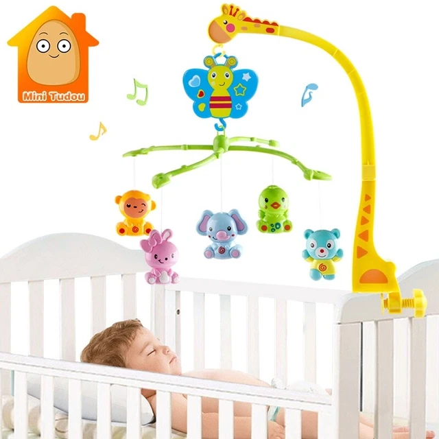 Wind-up Baby Sleep Crib Giraffe Mobile Bed Bell Music Box Holder Arm Bracket Toy