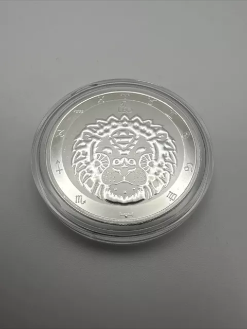 2023 Tokelau Zodiac Series Leo 1 oz .999 Silver Limited Capsuled Round BU Coin