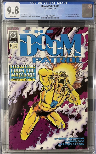 KEY ISSUE DC 1989 Doom Patrol #19 CGC 9.8 NM/M w/ WHITE Pages RARE PERFECT COPY!