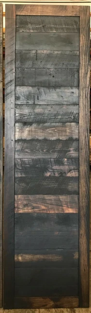 Authentic Reclaimed 24" Black Wood Barn Door - Horizontal - FREE LOCAL PICKUP