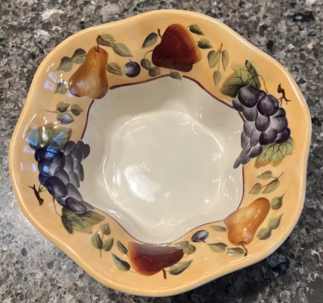 Home Interiors Sonoma Villa Soup Cereal Bowl  7” X 2.5”