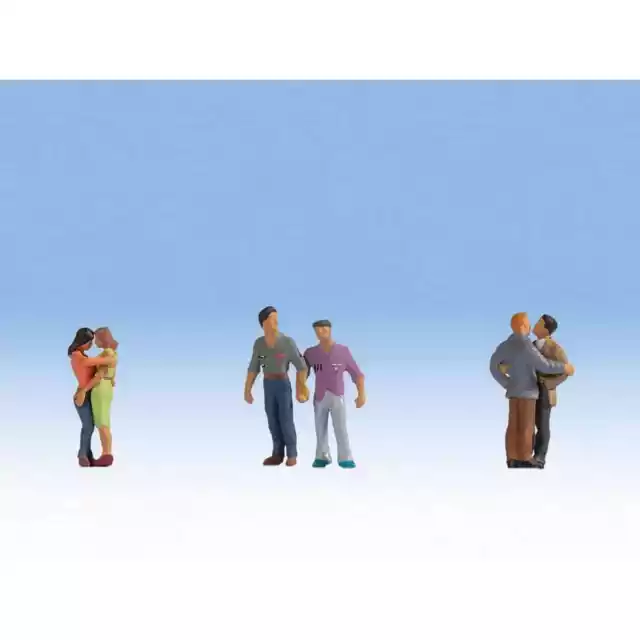 Noch 15511 1/87 H0 Personnages Lot De Figurines Couples De Même Sexe Ho