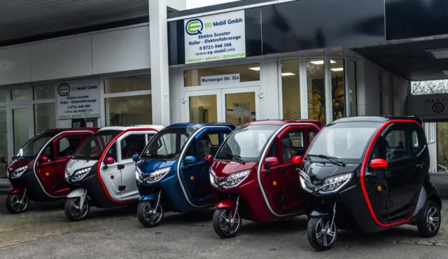3 Rad Kabinenroller,E-Kabinenroller, Mopedauto, CityMobil Q3 Mod 2022