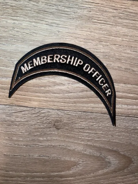 Harley Davidson￼ Membership Office￼r Patch ￼No One Rides Alone Travel Motorcycle