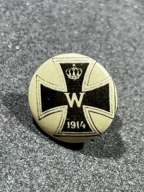 WW1 WWI Imperial German American Made EK Iron Cross Pin for War Drive Donation