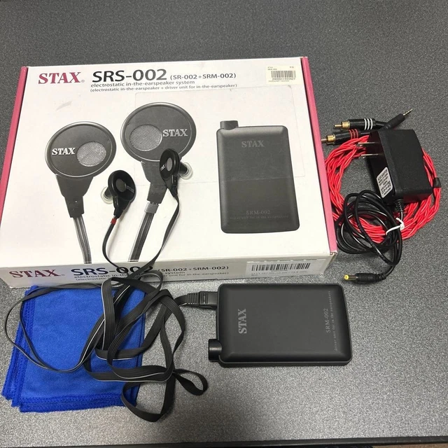 STAX SRS-002 Earspeaker system (SR-002 + SRM-002)  many extras used