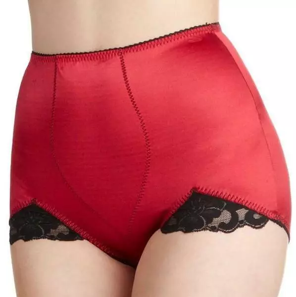 Rago Shapewear Light Control V-Leg Red Shaper Brief Size 34/2XL