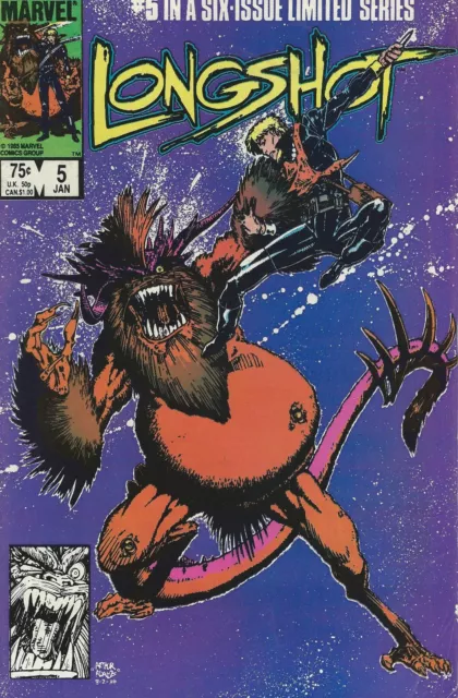 Marvel Comics Longshot Stan Lee Presents: Deadly Lies Vol.1 No.5 January 1986