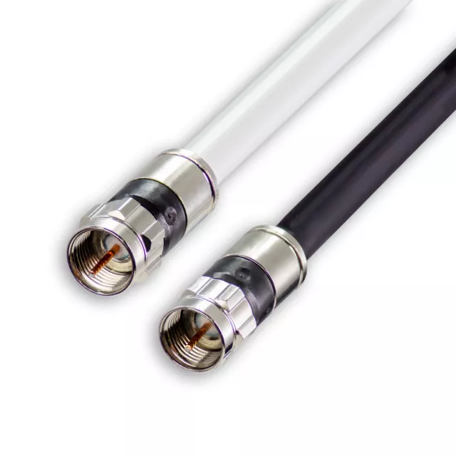 SatelliteSale RG-6 75 Ohm Coaxial Cable F-Type Connector Indoor/Outdoor