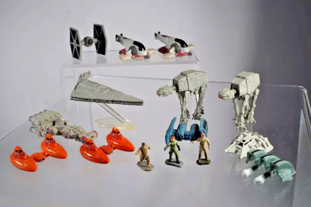 Galoob 1990's Star Wars - Micro Machines Starships and Figures Lot