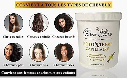 Glam store botox capillaire soin extreme cheveux abimés (vanille)