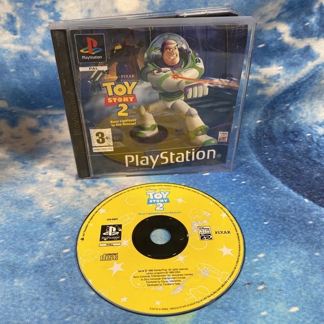TOY STORY 2 PS1 Sony PlayStation rare Buzz Lightyear Disney Pixar Black ...