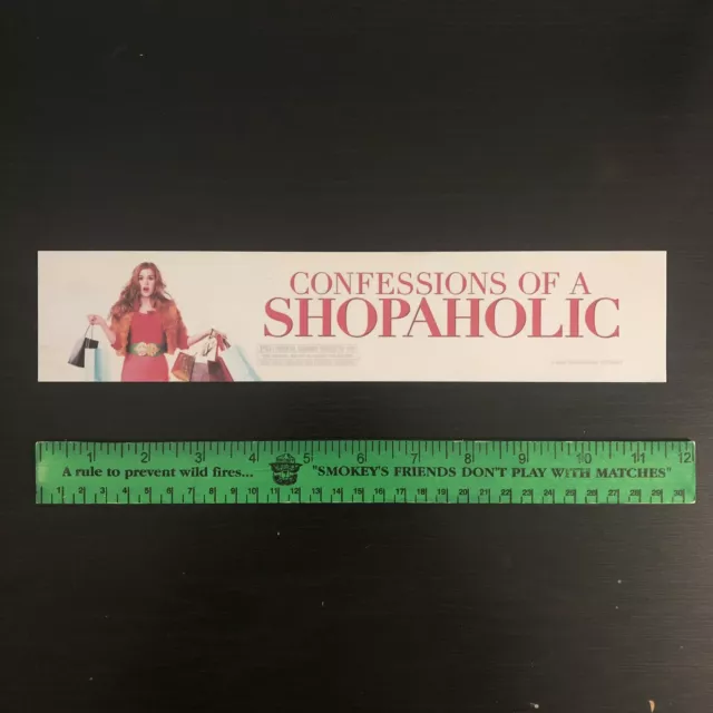 CONFESSIONS OF A SHOPAHOLIC Movie Theater Mylar Poster 2.5.x11.5 DS Isla Fisher