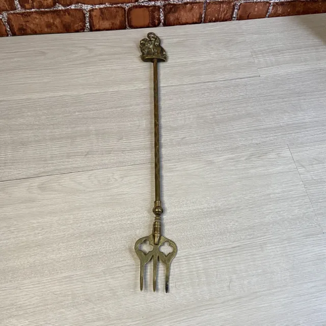 Spaniels, Decorative Brass, Vintage Toasting Fork