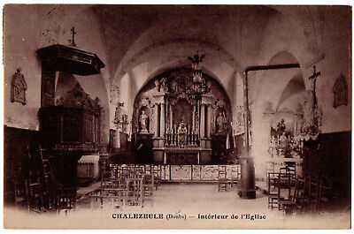 CPA 25-chalezeule (Doubs) - interior of the church