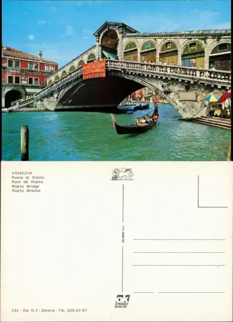 Venedig Venezia Ponte di Rialto Pont de Rialto Rialto Bridge 1975