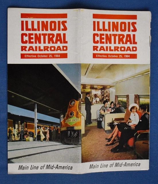 ILLINOIS CENTRAL RAILROAD 1964 Timetable Panama Limited Freight