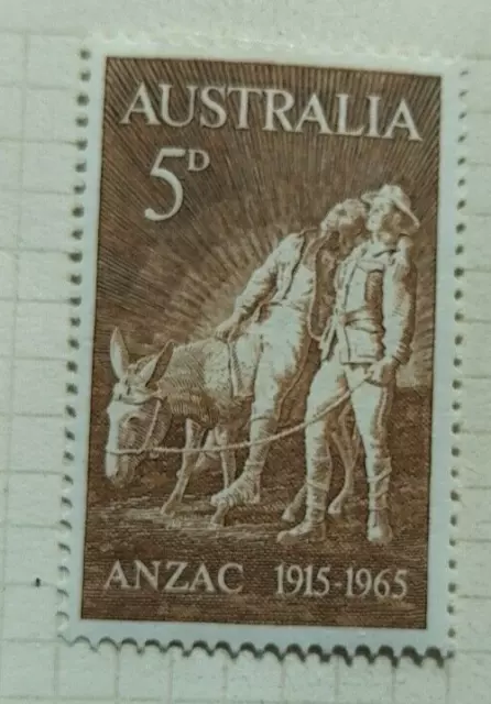 ANZAC Stamp Set 1915 - 1965 Aust, NZ & Various countries - Mint Lightly Hinged 2