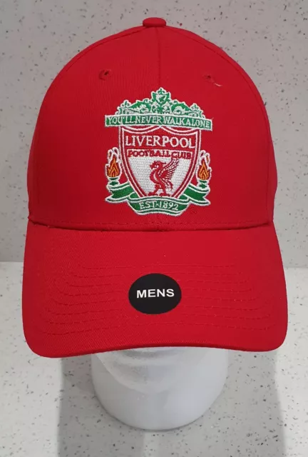 Liverpool FC Official Red Crest Baseball Cap - Adults