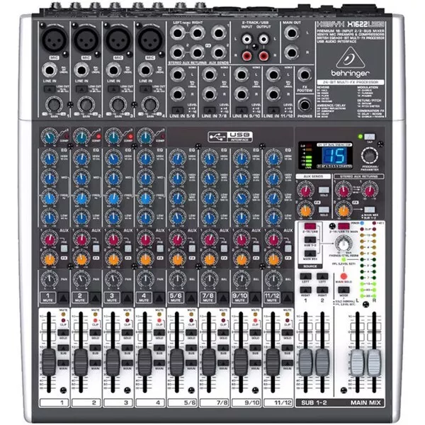 Behringer Xenyx X1622USB 16-Input Mixer w/ FX & USB 2